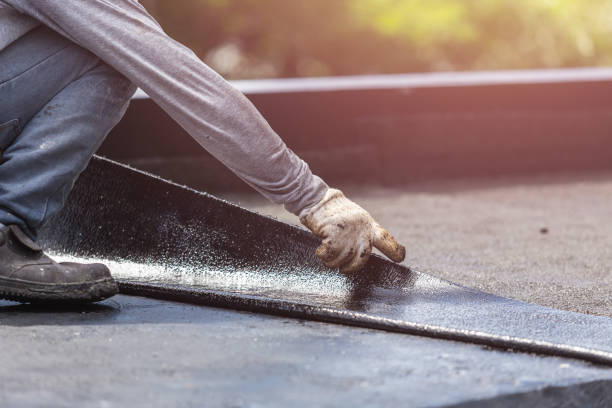 Professional Basement Waterproofing technician working in Woodbridge, VA